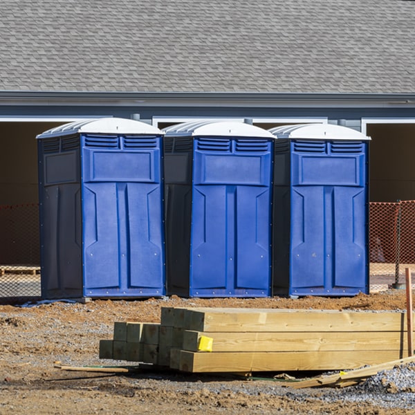 are there any restrictions on what items can be disposed of in the portable restrooms in Farnham